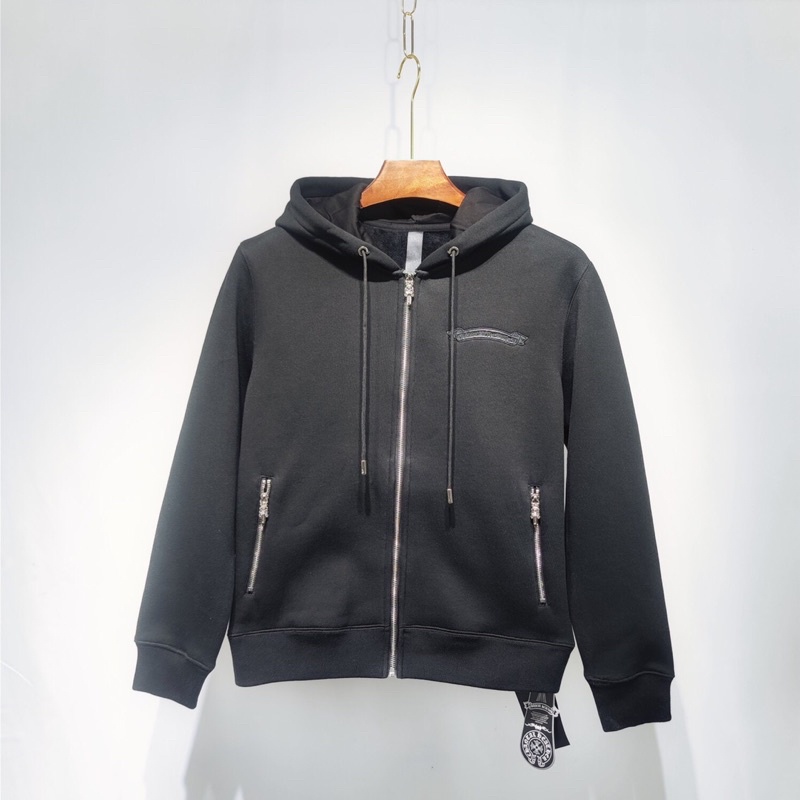 Áo khoác nỉ bên trong lớp nhung mềm mại ấm áp thương hiệu Chrome Hearts 2021 cao cấp