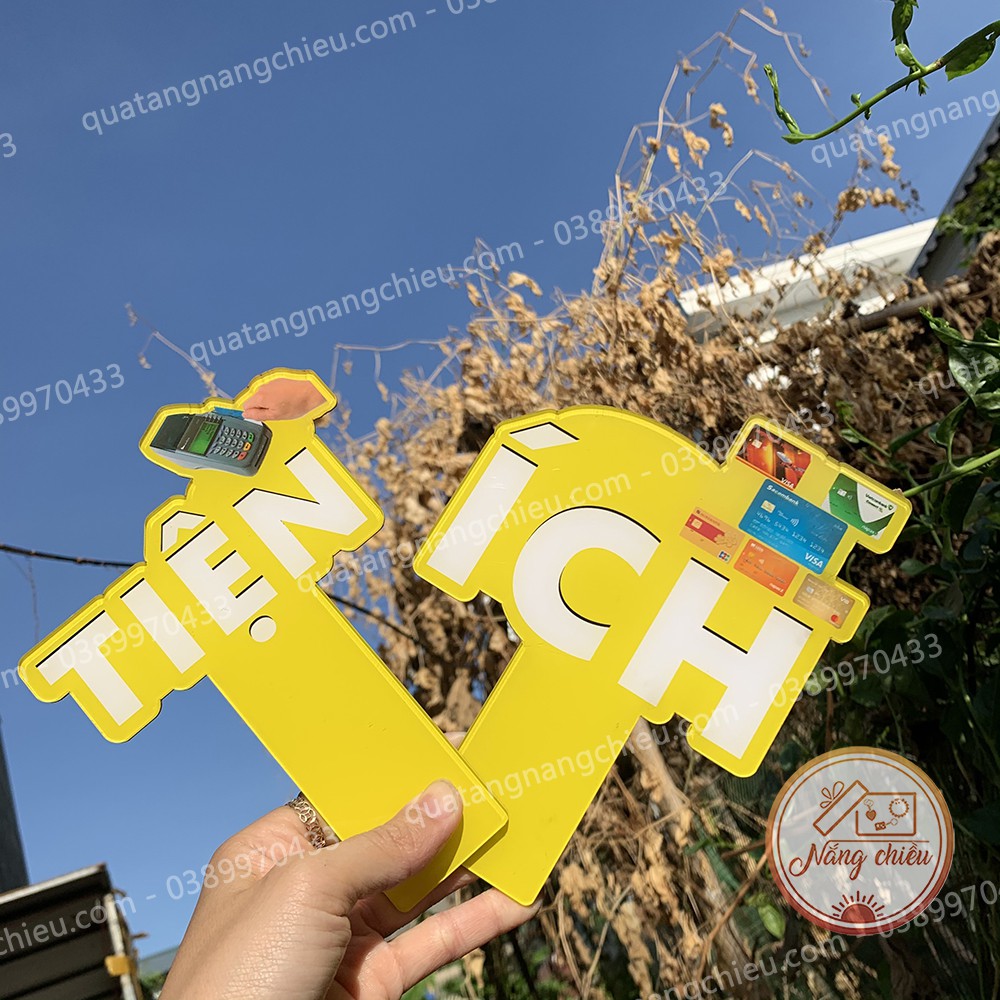 Bảng cầm tay, đạo cụ chụp ảnh_ bảng hiệu xinh giá rẻ
