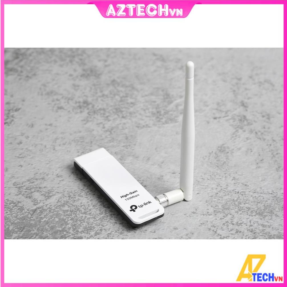 USB Thu Sóng WiFi cho máy tính - laptop tốc độ 150Mbps TP-Link TL-WN722N Chính Hãng