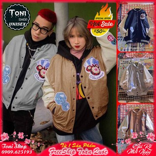 ÁO KHOÁC KAKI NHUNG GÂN Thêu Gấu Uc (M3440 - Kèm Video Ảnh Thật)