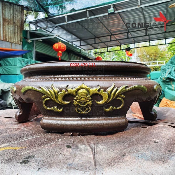 Khuôn đúc chân đôn tròn dùng cho chậu tròn 70 - 73 abs