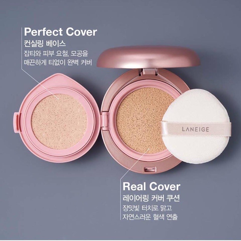 [Auth- Săn Sale]  Phấn nước Layering Cover Cushion Laneige 2in1