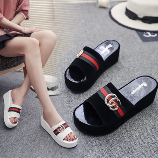 Dép xinh 2 màu trắng đen