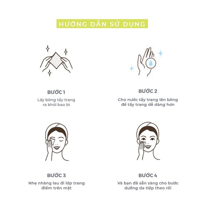 Bông tẩy trang Cotton Pads Lameila 222 miếng