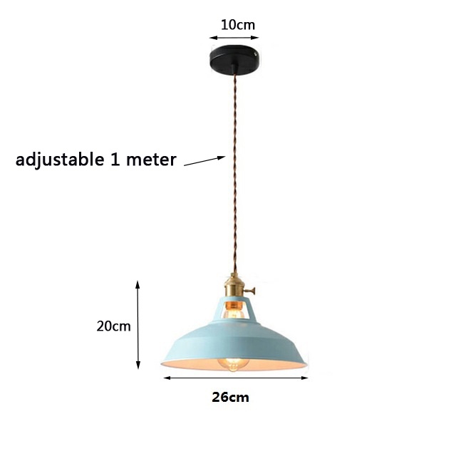 Đèn Treo Trần Nhà Nhiều Màu Sắc Phong Cách Vintage