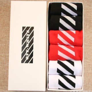 Hộp 6 đôi tất Off-White siêu đẹp