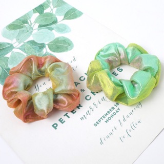 Dây buộc tóc Scrunchies hologram nhiều màu bắt mắt