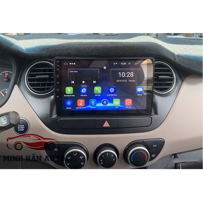 Bộ màn hình Android cho xe HYUNDAI I10, định vị GPS, tích hợp sẵn bản đồ NAVITEL,dvd android xe i10