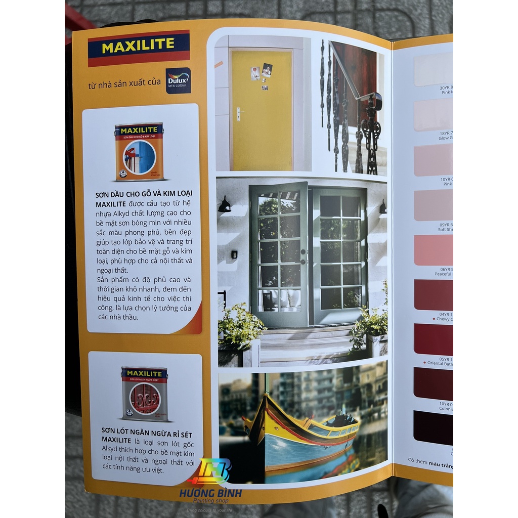 Sơn dầu Maxilite bề mặt bóng (Lon 0,75L) (QK chọn màu nào vui lòng note mã màu giúp shop)