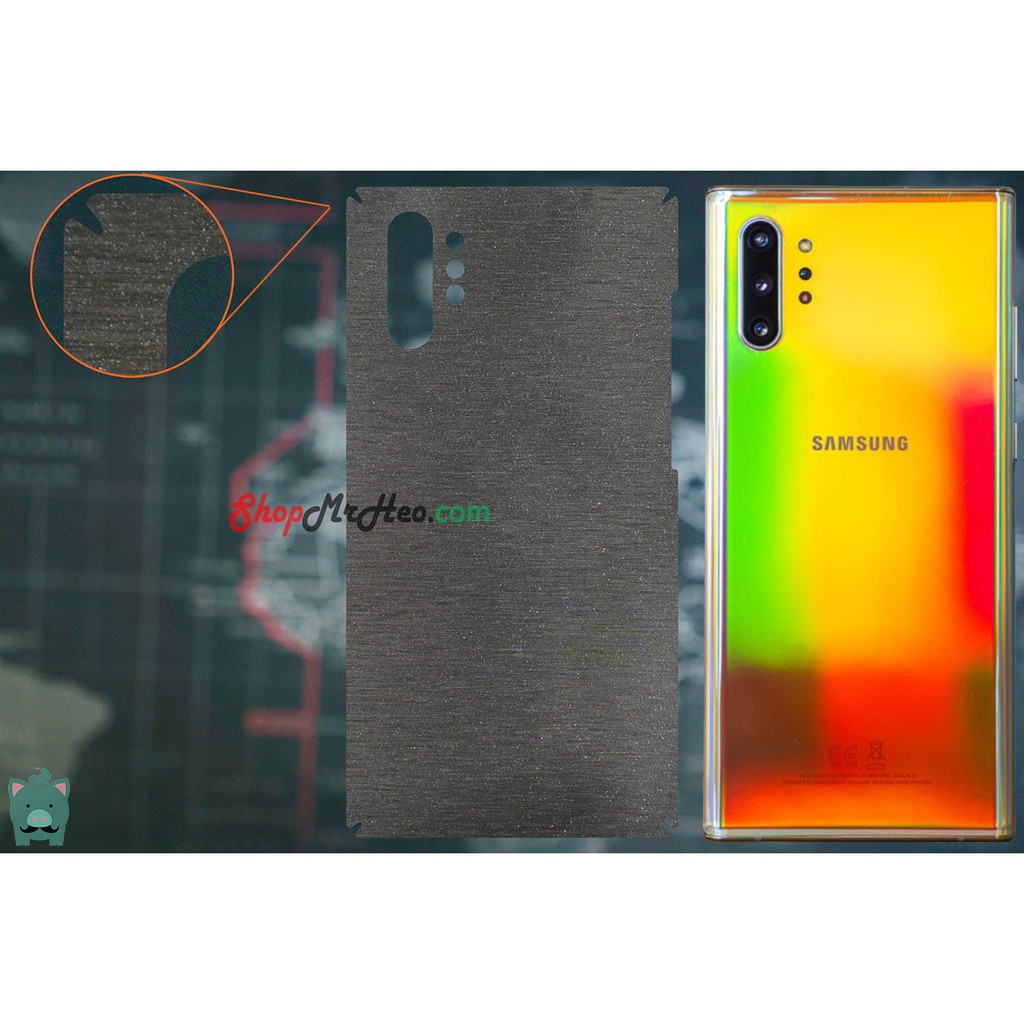 Skin Dán Mặt Sau Lưng Vân Nhôm Samsung Galaxy Note 10 - Note 10 Plus