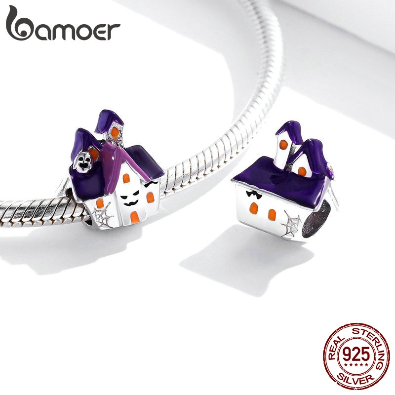 Hạt cườm BAMOER BSC324 bạc 925 phong cách  Halloween 6 loại tùy chọn phụ kiện trang sức vòng tay/vòng cổ DIY