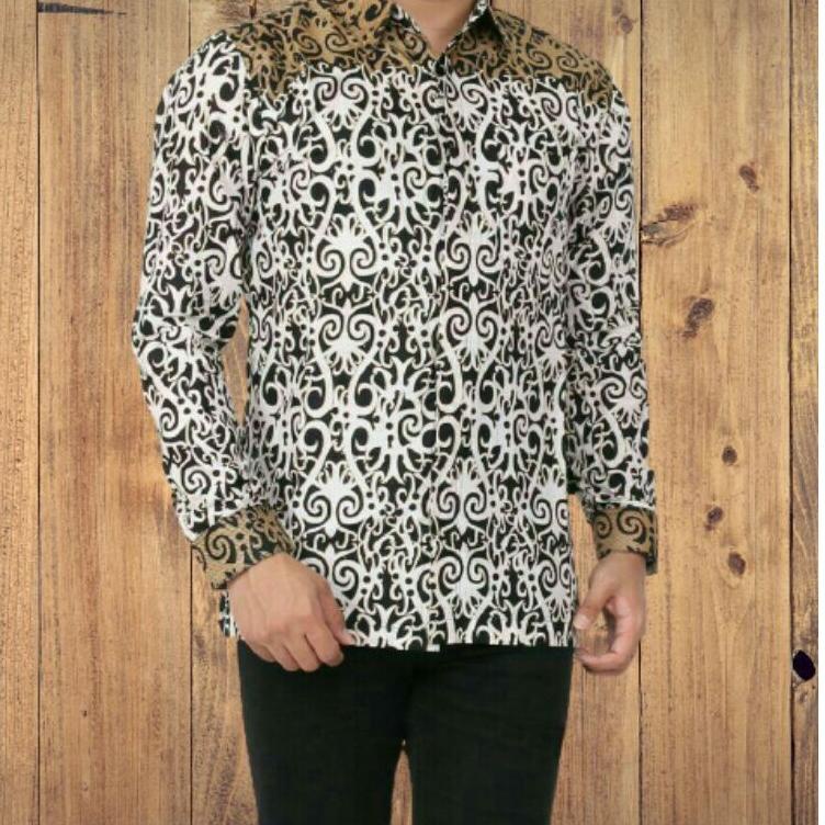 Yuz Asmat Arta batik Áo Sơ Mi Đồng Phục batik Motifs Kalimantan Mới Nhất Cho Nam Mặc Trong Văn Phòng