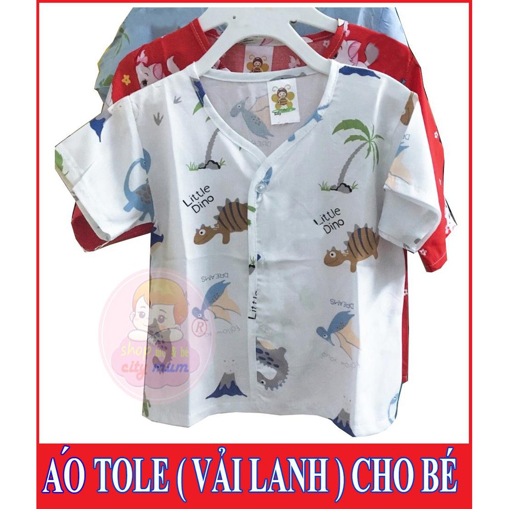 Combo 5 Áo Tole/ Áo Lanh Mặc Mát Cho Bé (3-10kg)