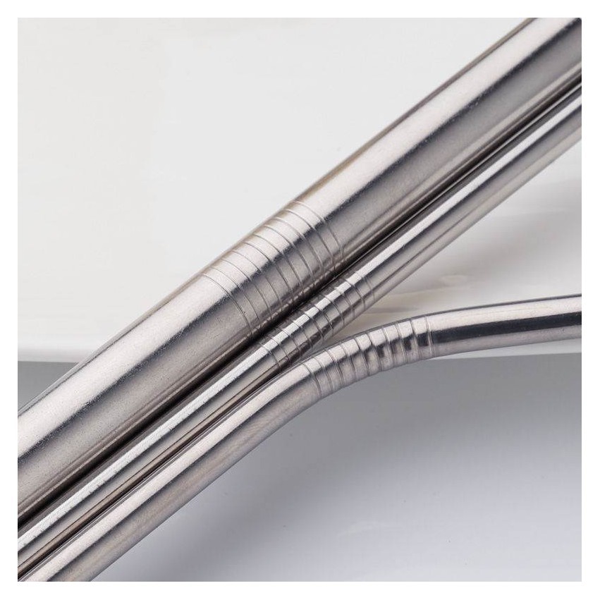 Ống Hút Inox 304 thép không gỉ, tái chế sử dụng, thân thiện môi trường 2241