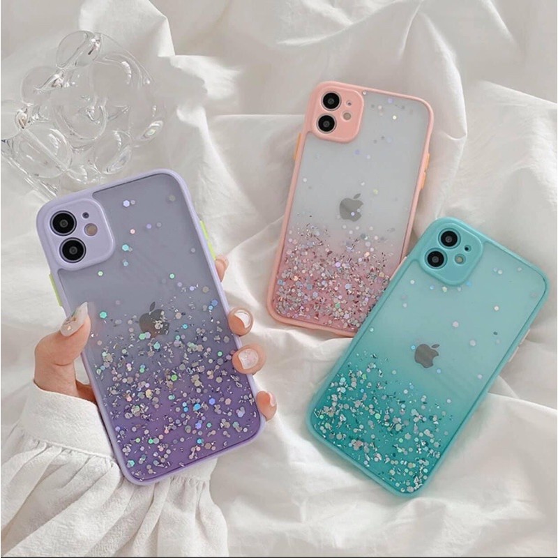 ốp nhũ bảo vệ cam iphone