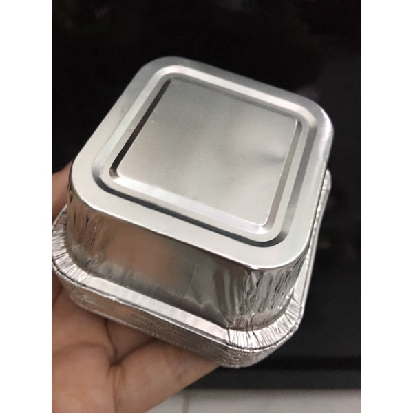 Set 10 Khay giấy bạc hình Vuông cao cấp