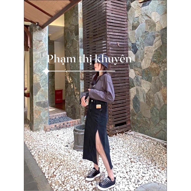 FREESHIP- HÀNG SĂN CHÂN VÁY BÒ CO GIÃN 2 MÀU XẺ TÀ