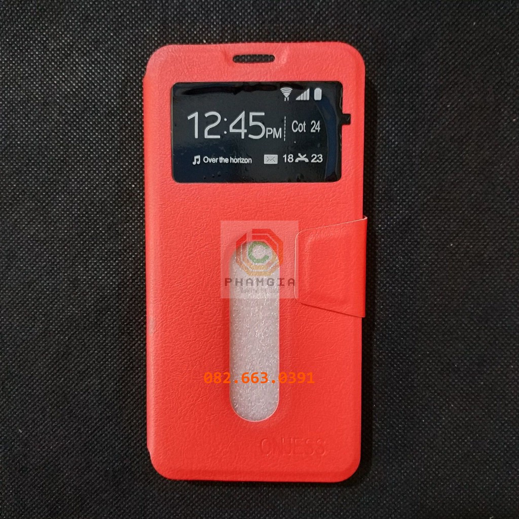 Bao da Vivo Y81 , vivo y83 (vivo 1808) có đồng hồ xem giờ, chất liệu da sang trọng