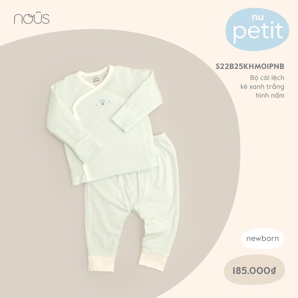 NOUS Bộ Cài Chéo Sơ Sinh Chất Liệu Petit
