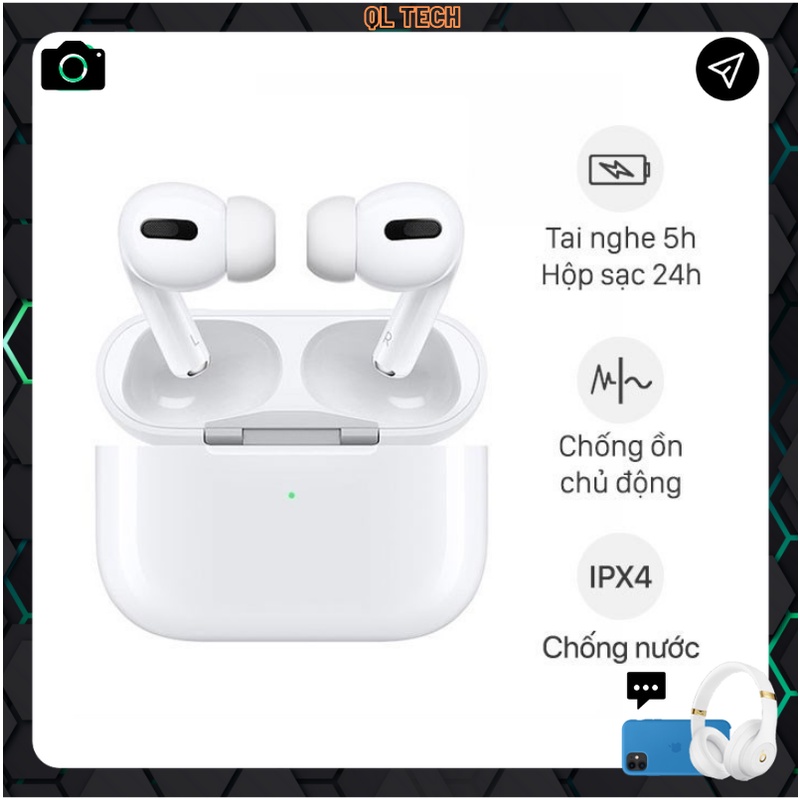 Tai nghe bluetooth nhét tai Pro-tai nghe ko dây chống ồn full chức năng cho Android và IOS