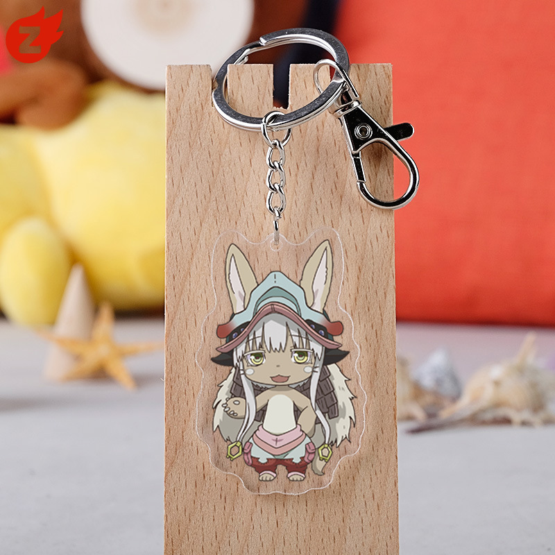Móc chìa khóa bằng acrylic in họa tiết hoạt hình Made In Abyss