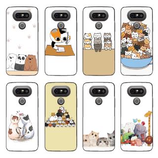Ốp điện thoại chất liệu TPU hình con mèo cho LG G7 G6 G5 G4 G3 G2