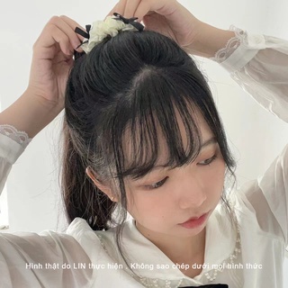 Scrunchies Cột Tóc Buộc Tóc Kẹp Tóc Ren Đính Nơ LIN