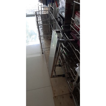 Ghế inox chữ nhật khích thước 60x22cm