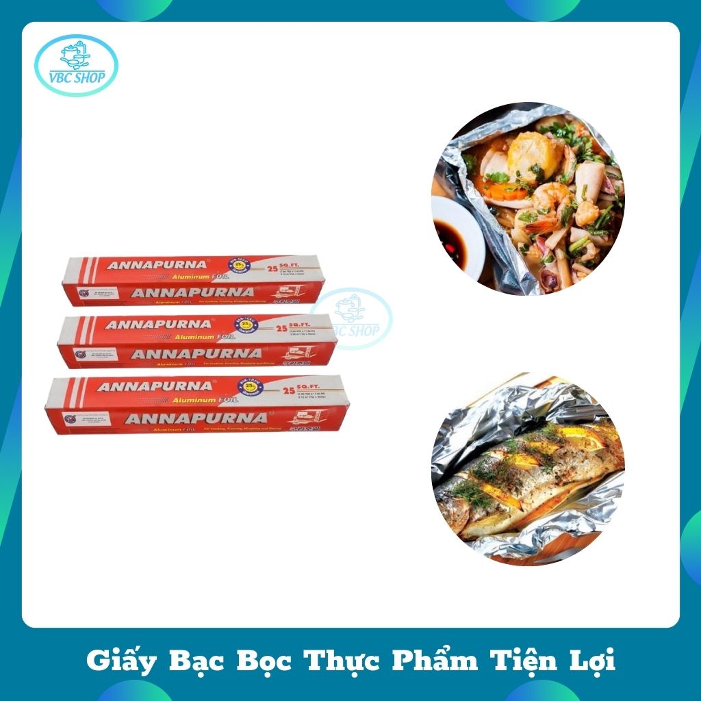 Giấy Bạc Nướng Thực Phẩm Chất Lượng Cao, Giấy Bạc Cách Nhiệt Bọc Thức Ăn Tiện Lợi