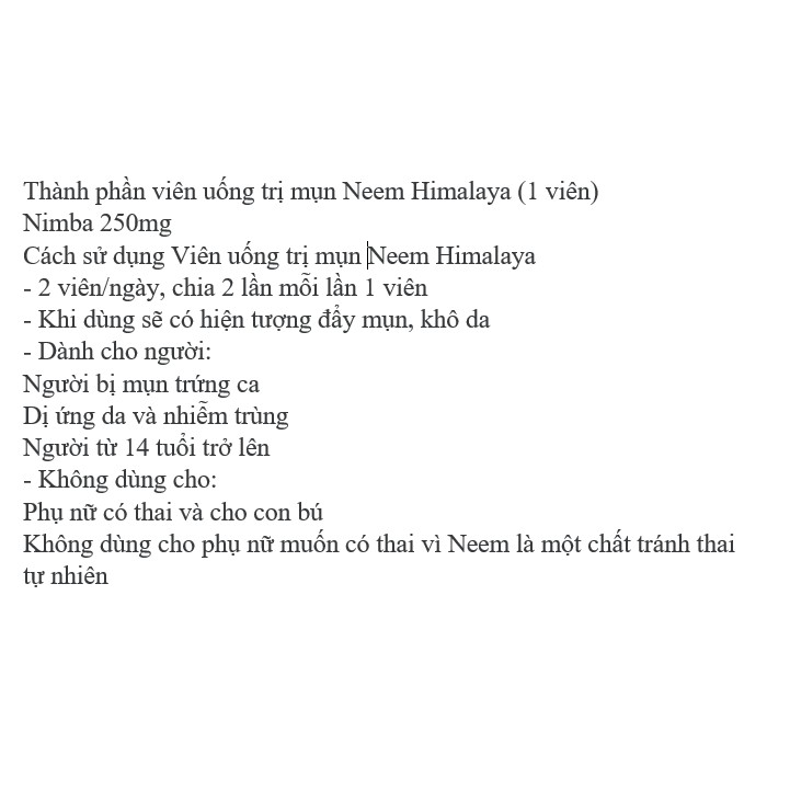 Himalaya Neem - Da đep sạch mụn - shopMandala | BigBuy360 - bigbuy360.vn