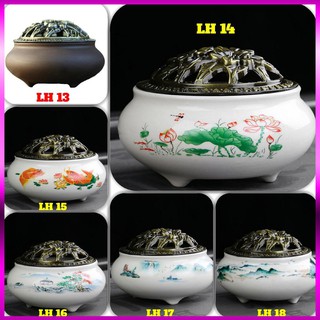 MẪU TÙY CHỌN Lư gốm xông trầm, đốt hương, trầm to bằng gốm sứ cao cấp - Rẻ, bền, đẹp