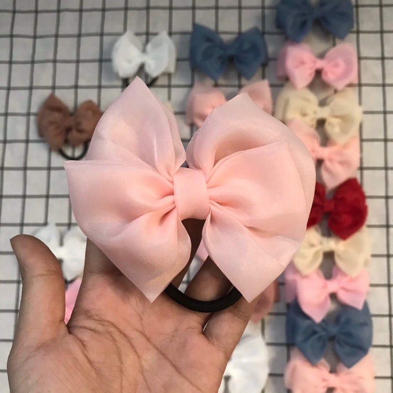 Kẹp Tóc Và Dây Buộc Hình Nơ Hàn Quốc