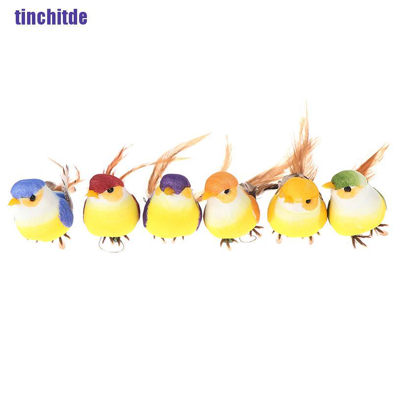 Chú chim nhân tạo mini bằng bọt biển dùng cho trang trí nhà/ tiệc cưới