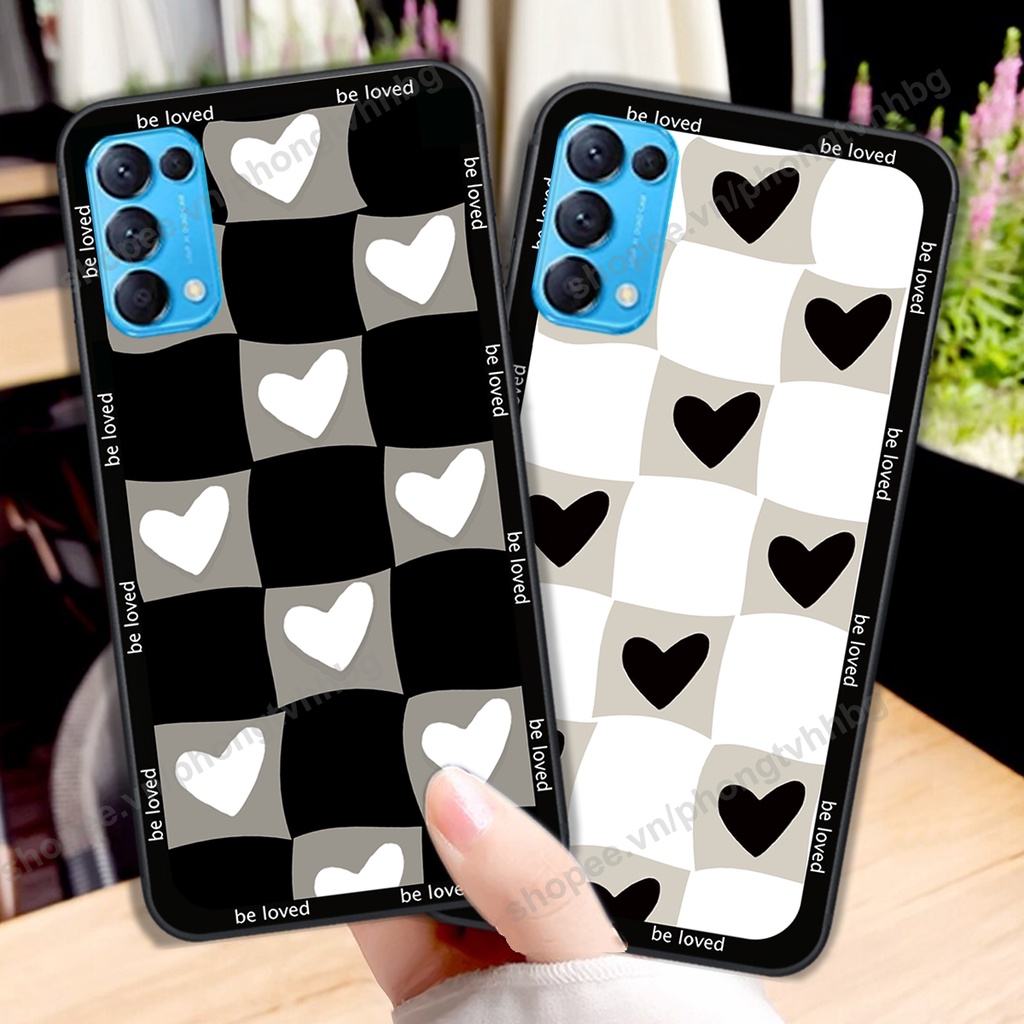 Ốp lưng Oppo Reno5 4G / Reno5 5G / Reno 5  ốp họa tiết trái tim caro, chuột mikey thể thao cực đẹp cute cực bền bỉ