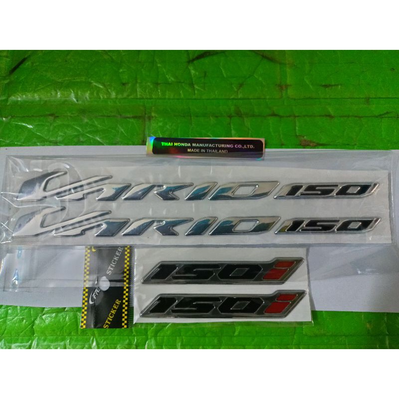 Bộ tem nổi Vario 2022 crôm chữ 150 đen new