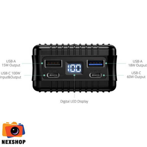 Pin dự phòng 27.000mAh typeC  ZENDURE ZDA8PDP-B | Đen | Chính hãng