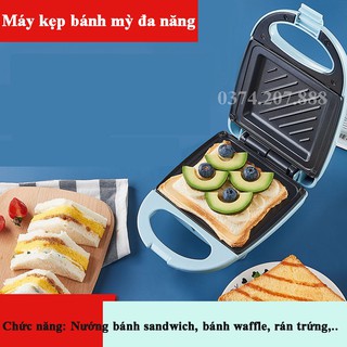 Máy Kẹp Nướng Bánh Mì, Humberger, Sandwich, Rán trứng, Nướng Thịt 2 Mặt Mini Đa Năng Limo.H