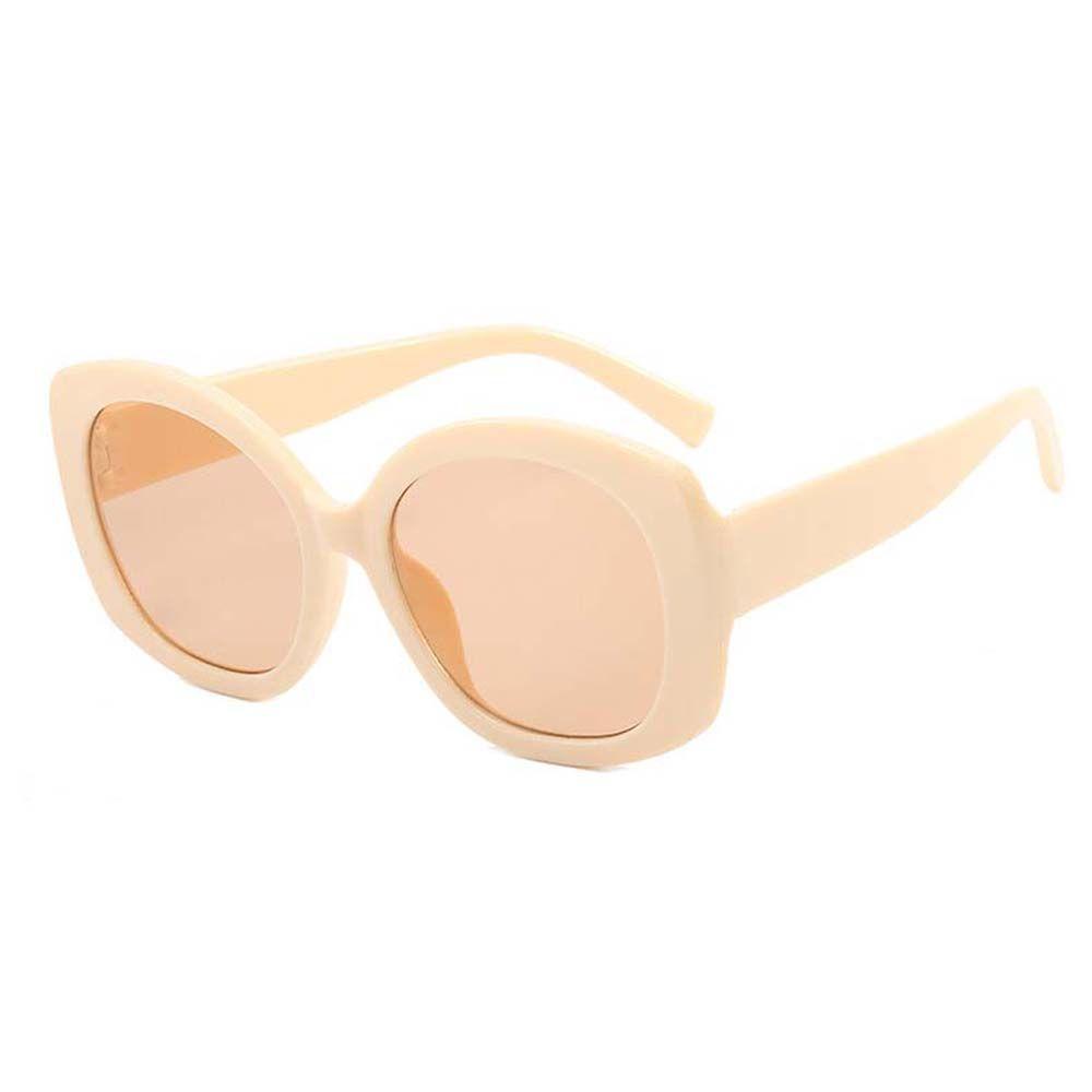 Kính Râm Tròng Tròn Chống Tia UV400 Màu Đen Thương Hiệu WMES15H Họa Tiết Da Báo Sang Trọng Phong Cách Hàn Quốc