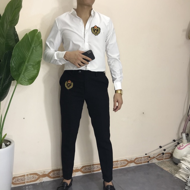 [GIÁ SẬP SÀN]  Siêu Phẩm Combo Áo sơ mi + Quần Âu Thuê Mác LÁ LúA Cao Cấp . atb.shop thời trang nam 2020