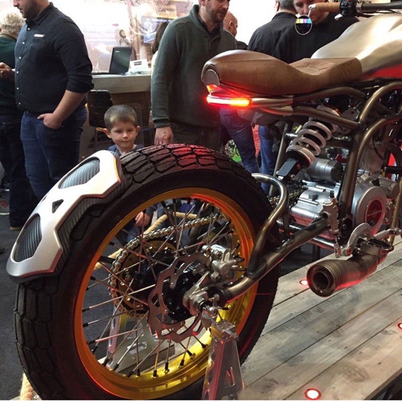 bộ  Đèn LED gắn phía sau cho biển số xe mô tô Bobber Cafe Racer UK