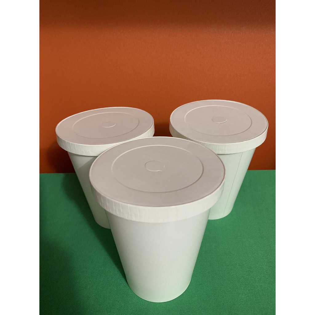 50 ly giấy trắng 14 oz 2 PE = 360 ml