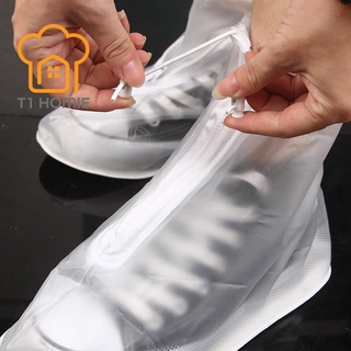 Áo mưa Giày - Bao trùm giày giày dép đi mưa cao su trong suốt - Khô ráo mùa mưa bão
