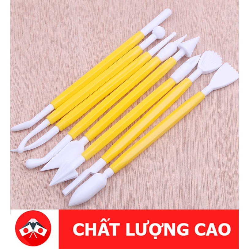 DỤNG CỤ NẶN ĐẤT SÉT, TƯỢNG CHIBI, HOA ĐẤT 8 CÂY 16 ĐẦU ĐA NĂNG NHẬT BẢN