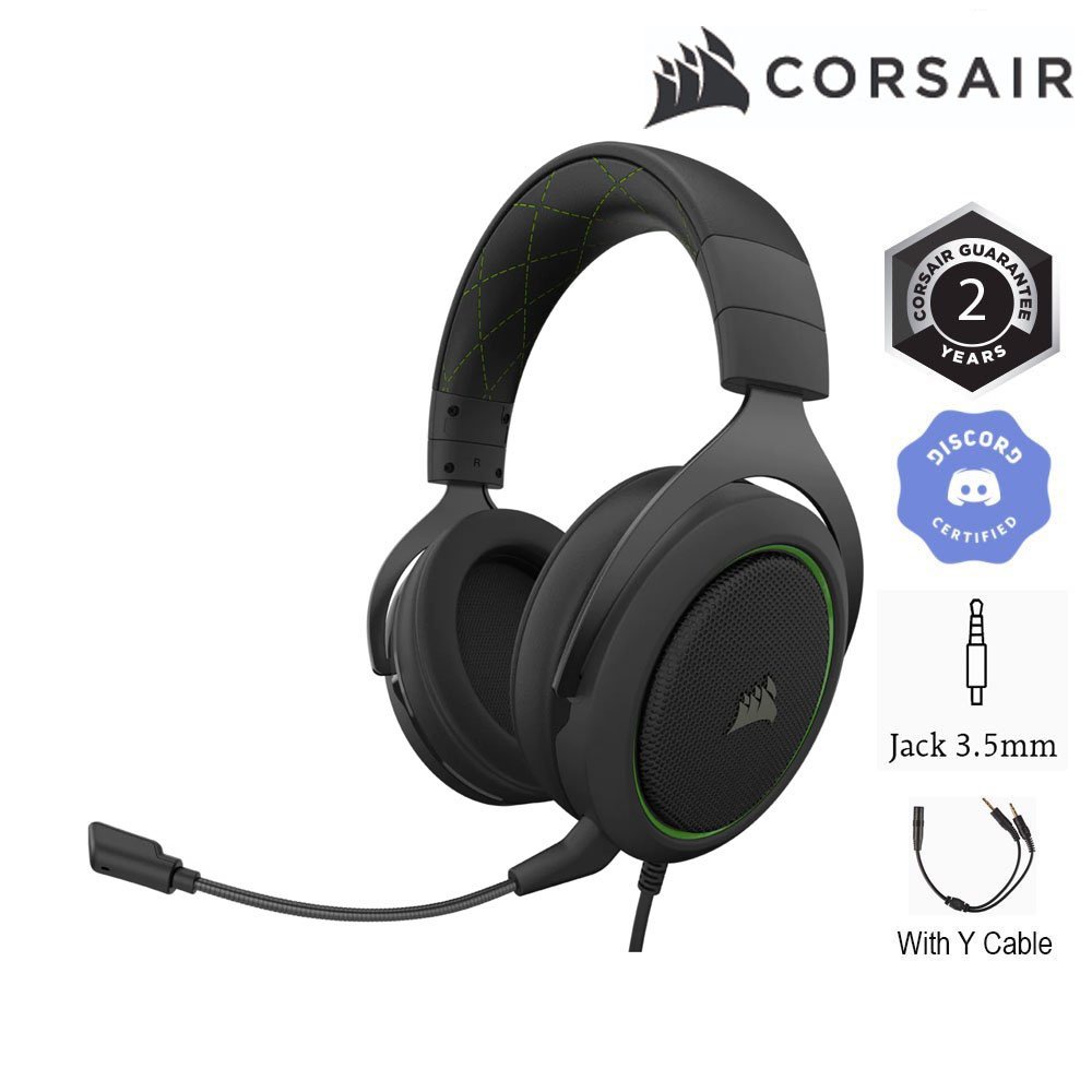 Tai nghe Corsair HS50 PRO Stereo Green (CA-9011216-AP)