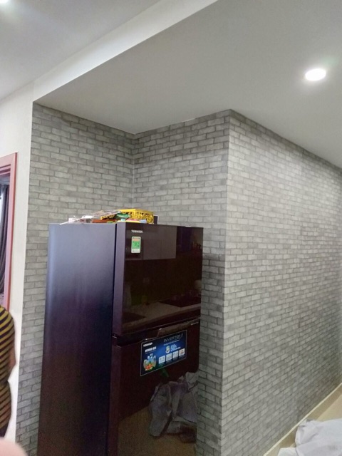 Giấy Dán tường sẵn keo giả đá 3d khổ 0,6m x 10m