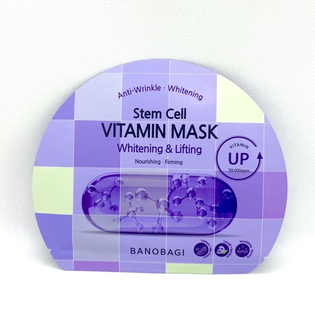 (Mẫu mới) Mặt nạ giấy Banobagi Stem Cell Whitening & Lifting nâng cơ, trắng da 30g