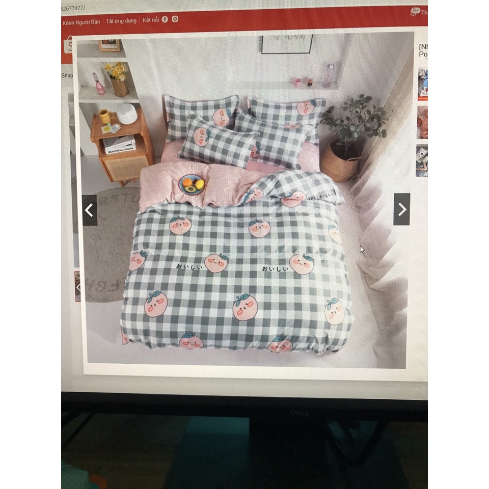 Thanh lí bộ chăn ga gối sét hè Cotton Poly M2T Bedding nhập khẩu Hàn Quốc - Xả kho