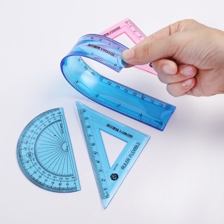 Thước ê ke dẻo (bộ) nhiều mẫu