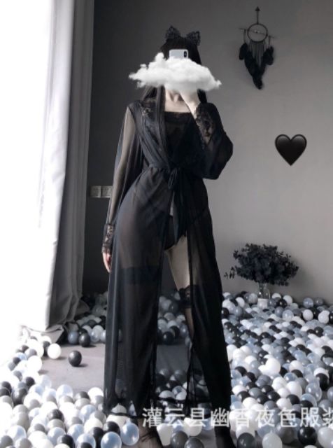 set yếm đào kèm áo choàng cosplay cổ trang cô gái trung hoa buộc dây tùy chỉnh sexy gợi cảm