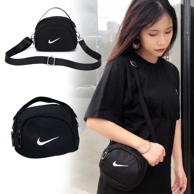 Túi Xách Đeo Vai Mini Hình Vuông Bằng Vải Bạt Nike Dành Cho Nam Nữ